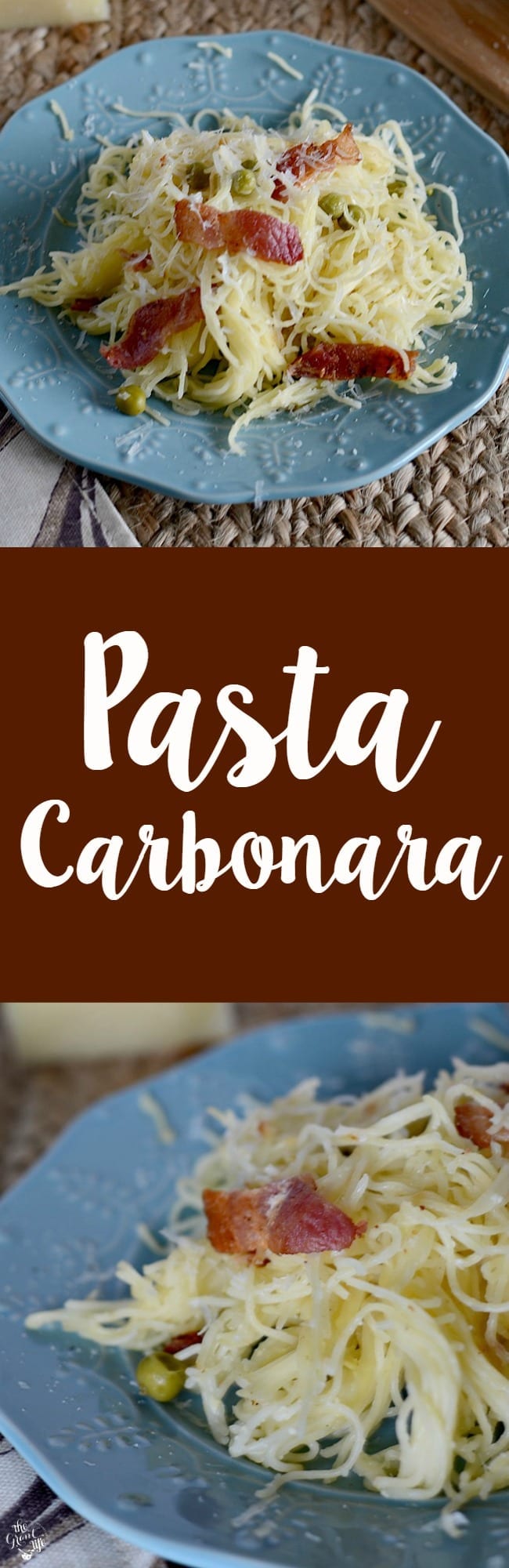 Homemade pasta carbonara recipe!  Make this easy pasta at home!  Perfect for an easy weeknight dinner