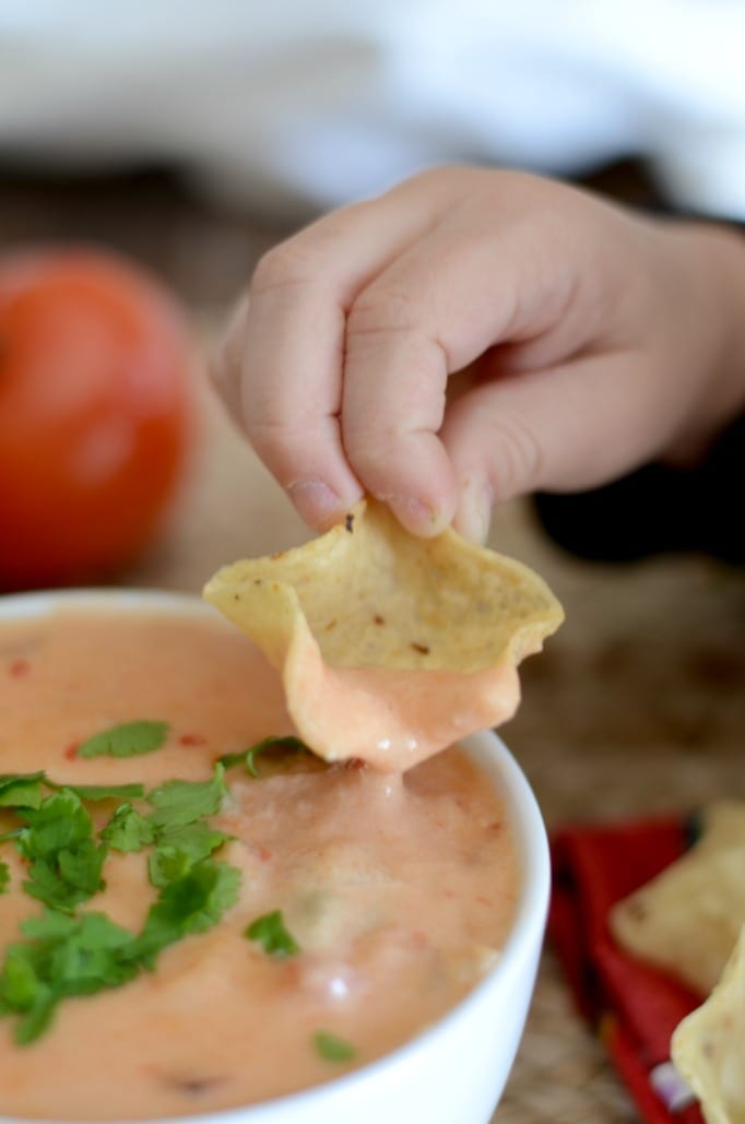 Homemade queso