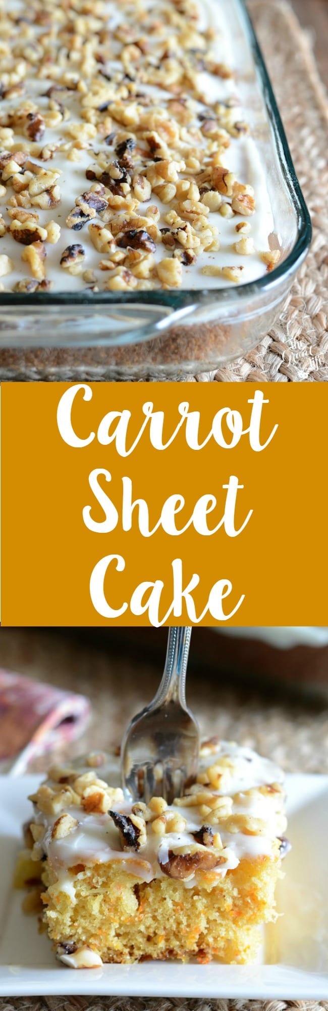 Carrot sheet cake recipe