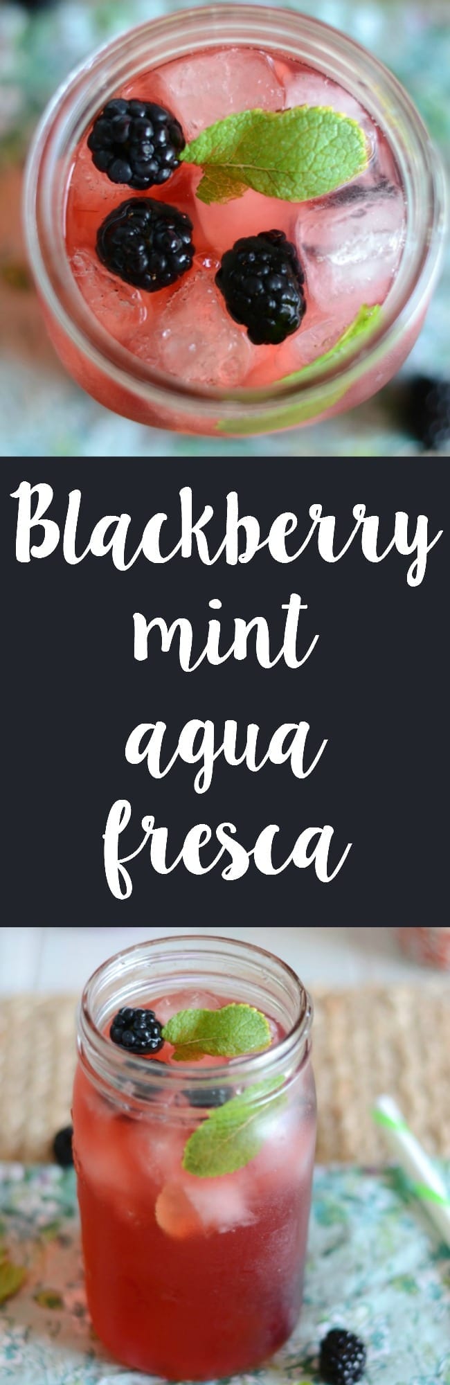 Homemade blackberry mint agua fresca recipe