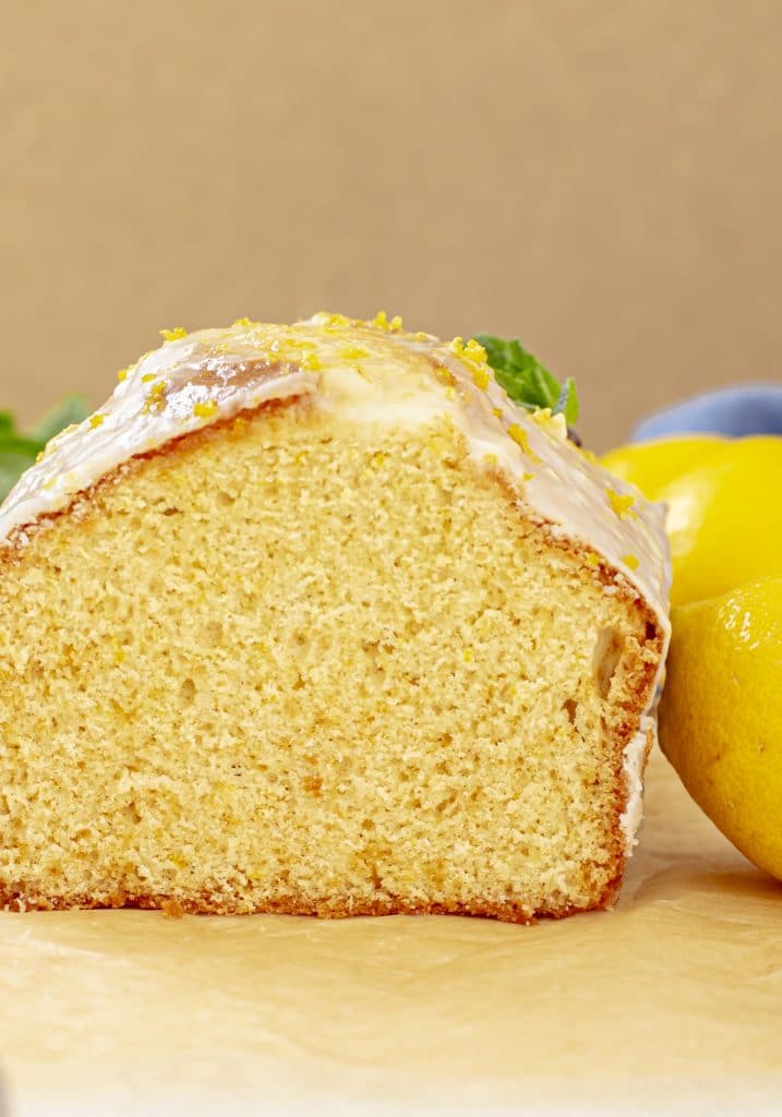 The best lemon loaf recipe closeup image