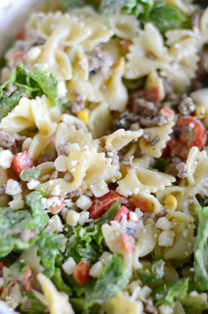 Easy taco salad pasta recipe