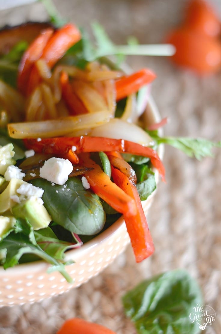 Easy chicken fajita salad recipe