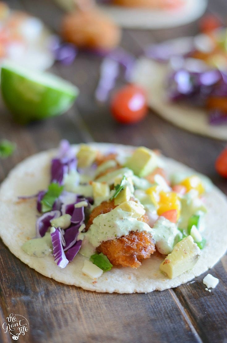 Mango shrimp tacos - mom makes dinner