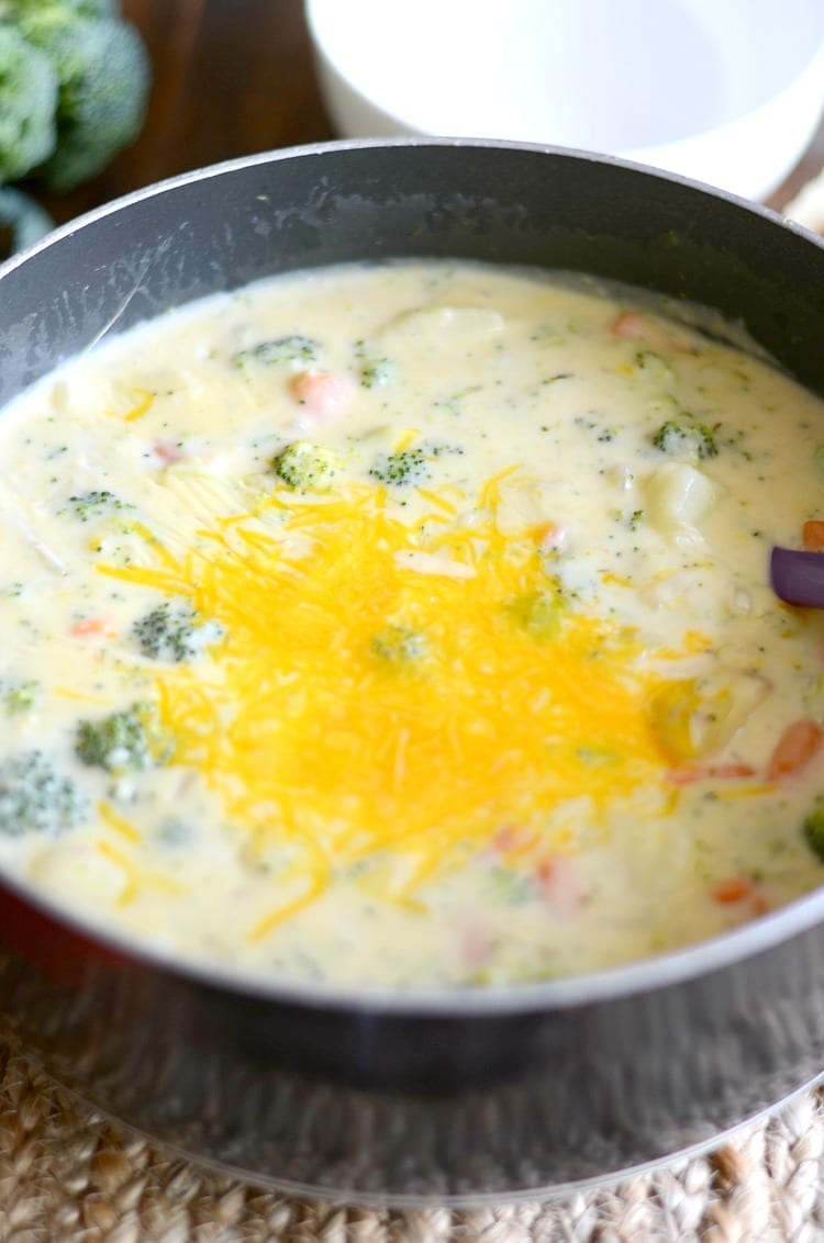 Broccoli potato cheese soup instant pot hot sale