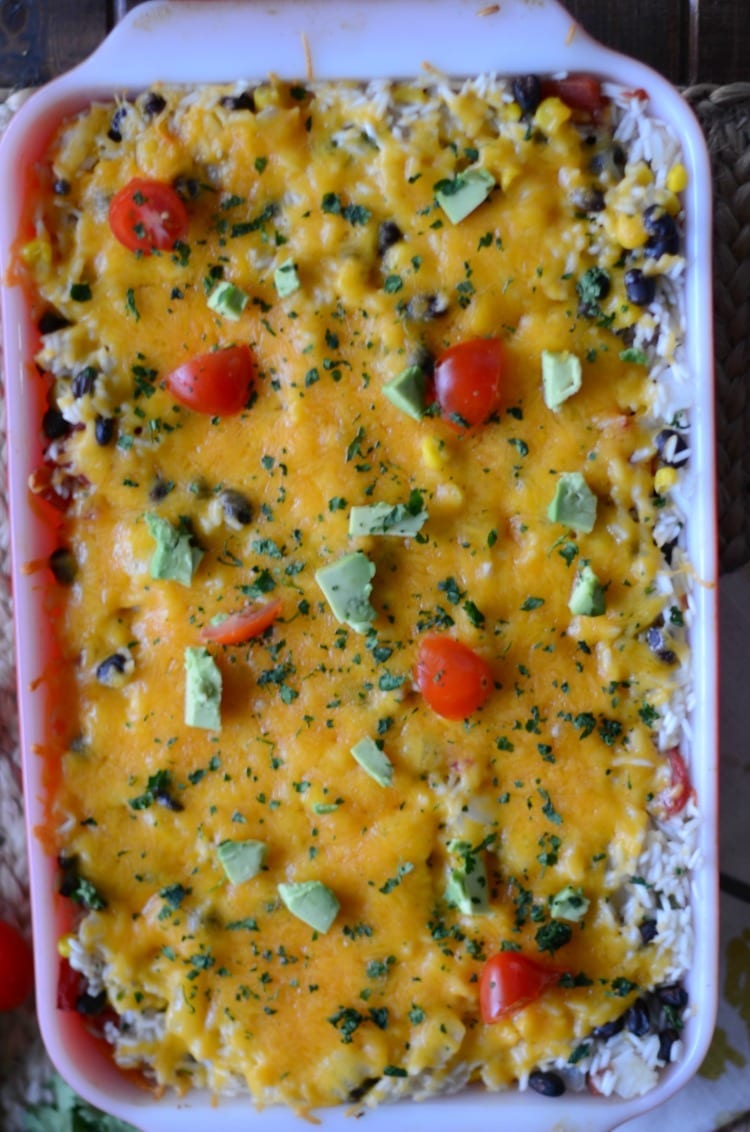 cheesy-chicken-taco-and-rice-casserole