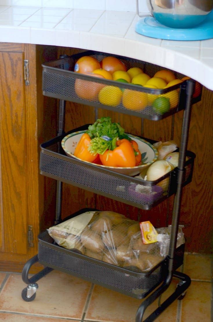 DIY Fruit Veggie Storage Rack