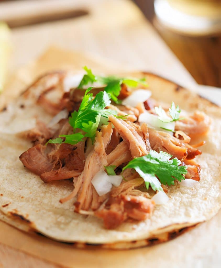 pork carnitas taco