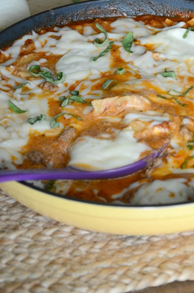 skillet lasagna recipe made all in one pan