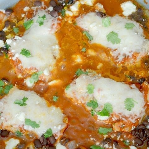 Chicken enchilada skillet