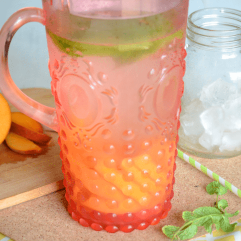 Apricot Mint Infused Water