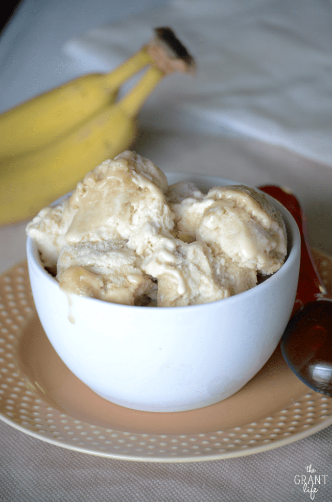 Banana Fosters Ice Cream mom makes dinner