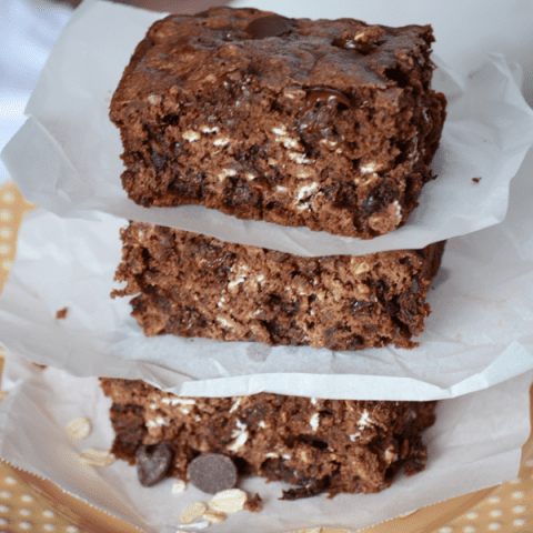 Oatmeal chocolate chip brownies