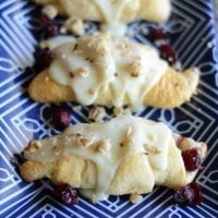 Cranberry orange crescents
