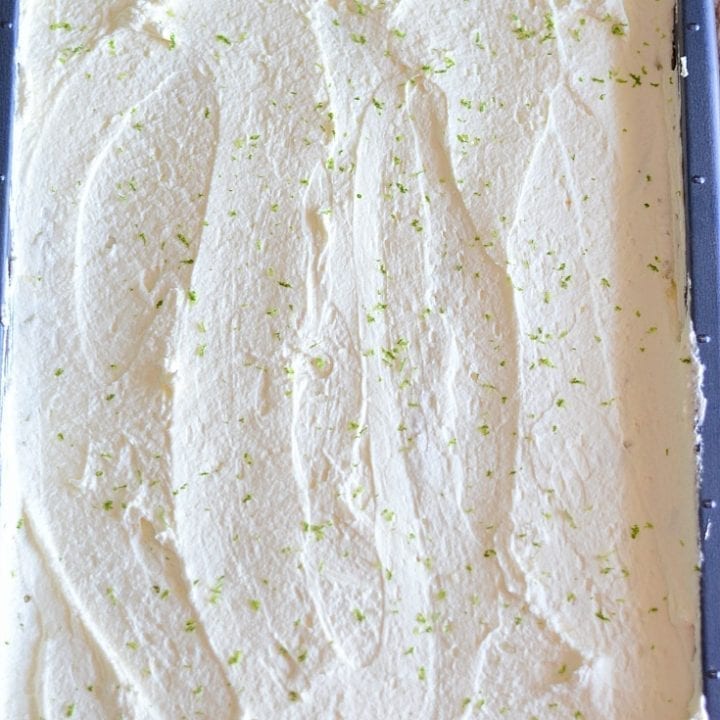 Key lime slab pie