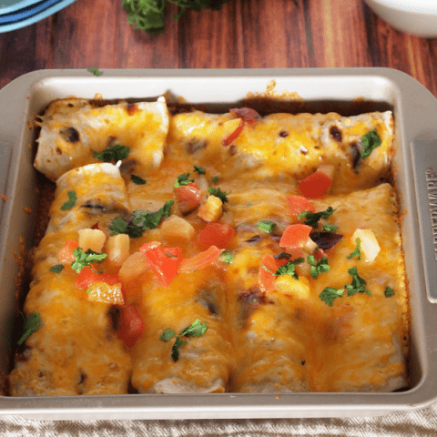 Crock pot roast enchiladas