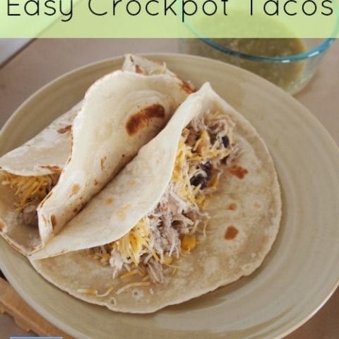 Easy CrockPot Chicken Tacos