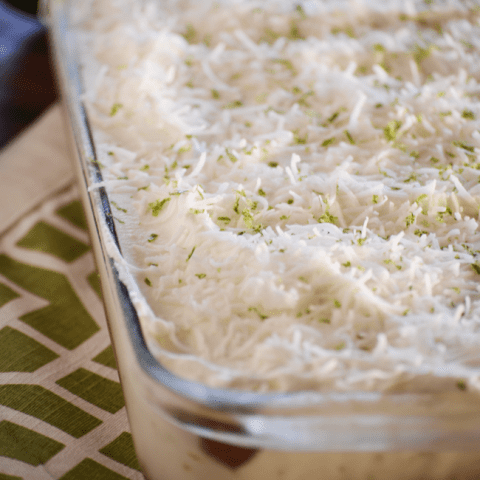 Key Lime Pie Poke Cake