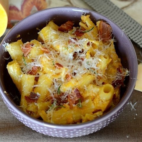 Creamy butternut squash pasta