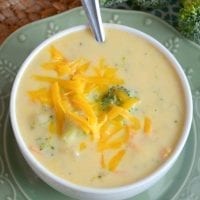 Gluten Free Broccoli Cheese Soup - mom makes dinner