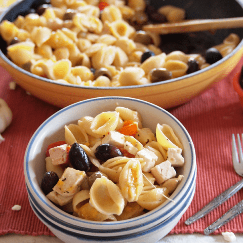 Greek Pasta Skillet