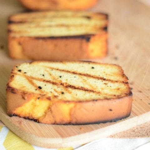 Grilled Pound Cake with Nectarines