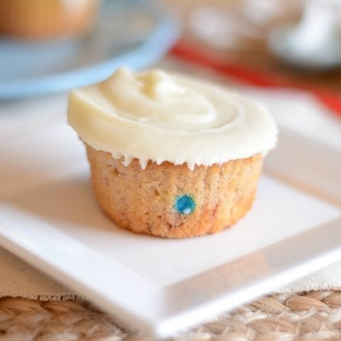 Strawberry funfetti cupcakes