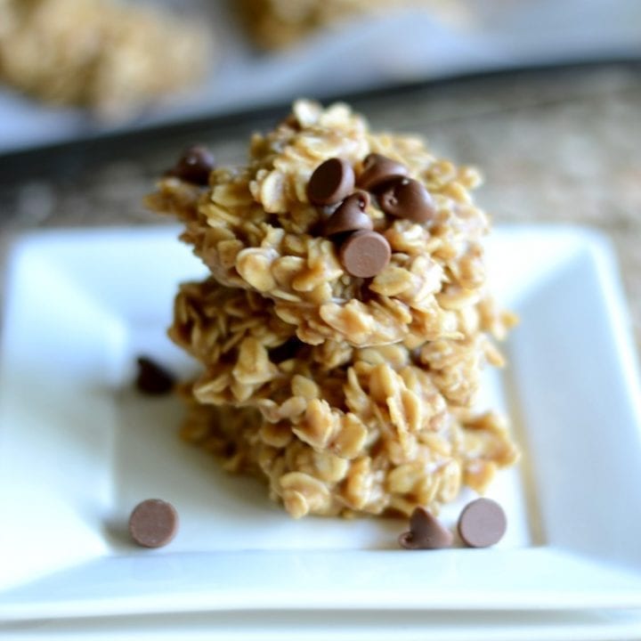 Peanut butter and chocolate no bake cookies