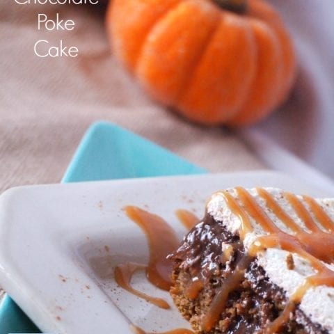 Pumpkin Chocolate Poke Cake