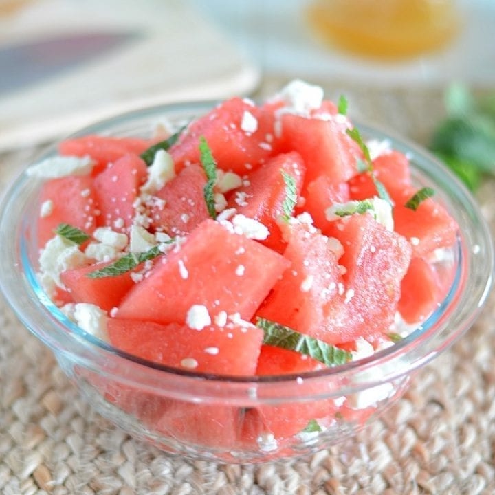 Watermelon feta salad