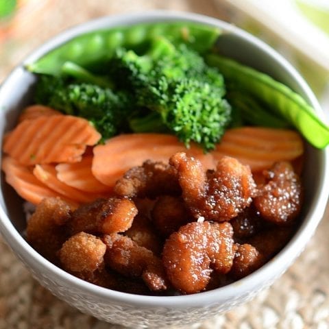 Shrimp teriyaki bowls