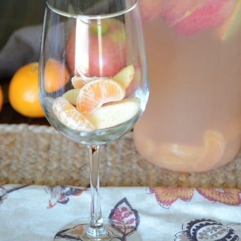 Spiced apple cider sangria