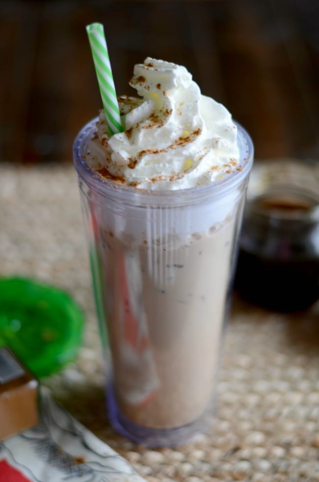 Iced Cinnamon Dolce Latte - The Healthful Ideas