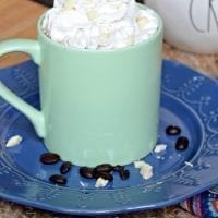 White chocolate vanilla latte