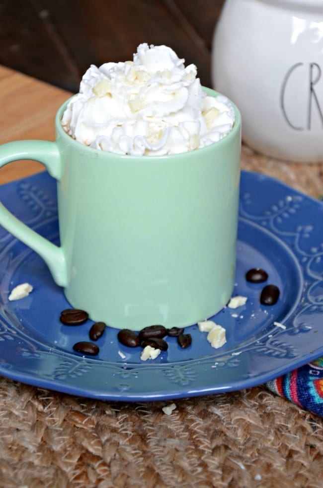 white chocolate vanilla latte
