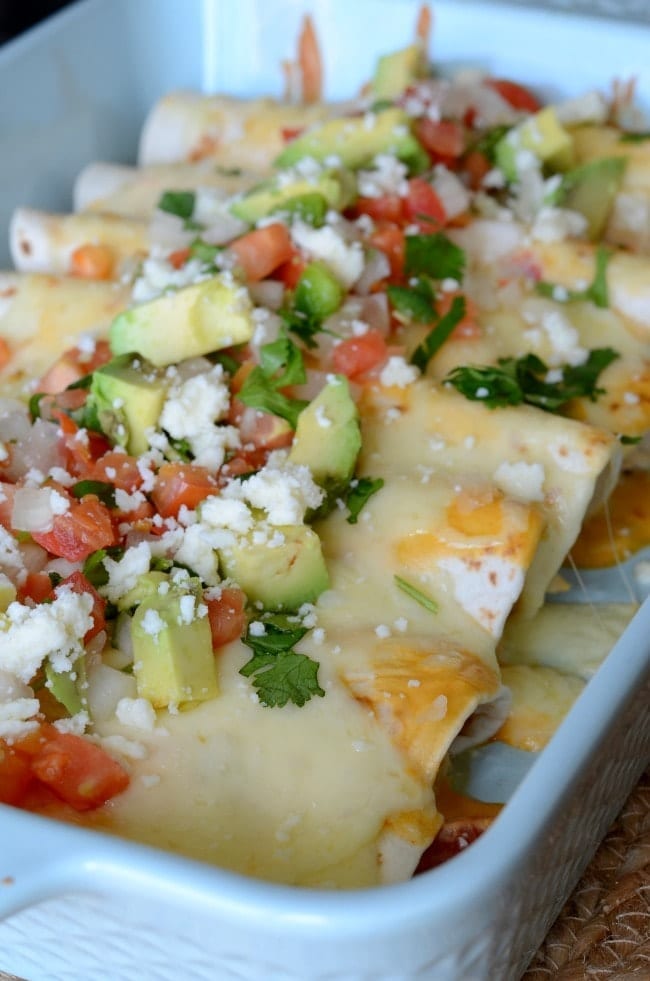 cheesy chicken enchiladas