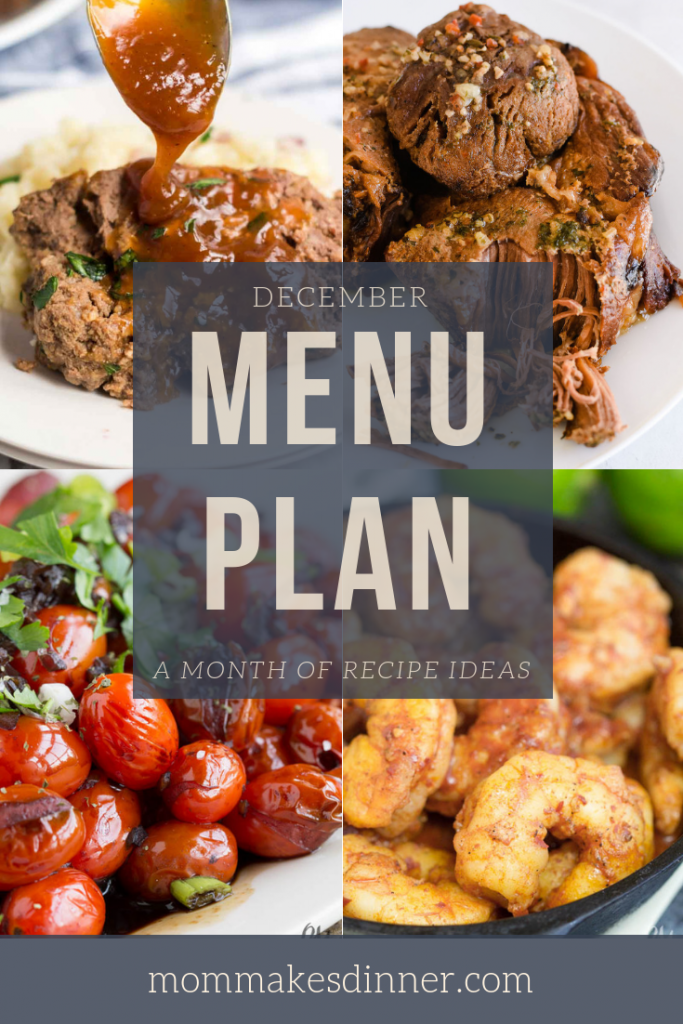 December menu plan