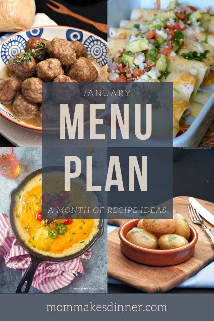 January menu plan