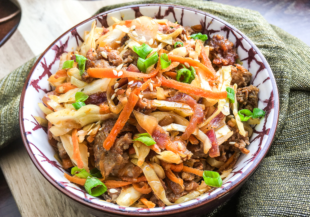 Egg roll in a bowl recipe