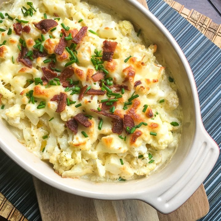 Loaded cauliflower bake