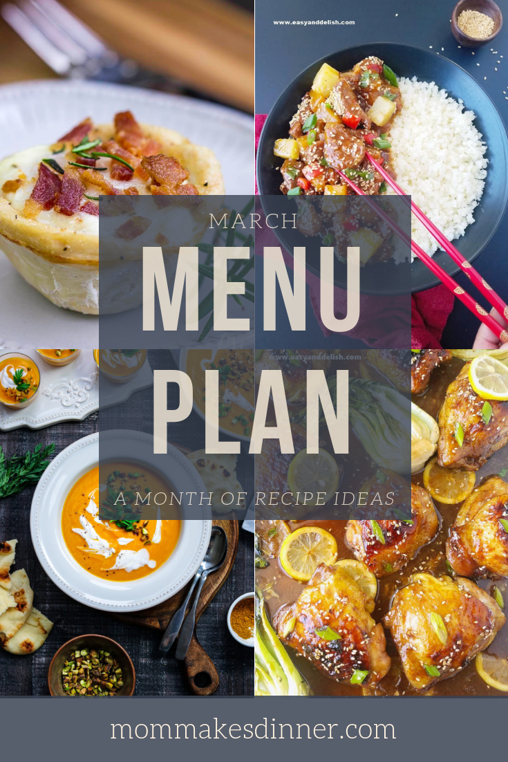 March menu plan