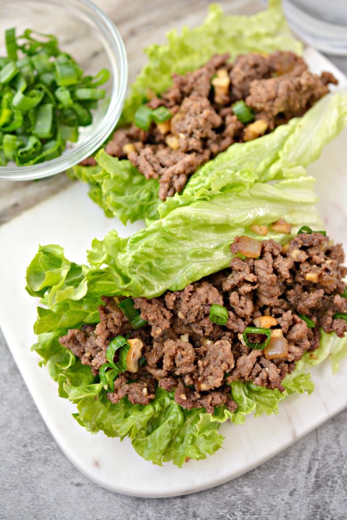 Korean beef Asian wraps