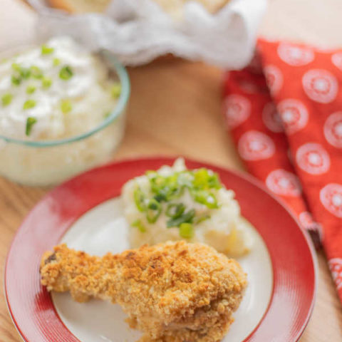 Crispy oven fried chicken