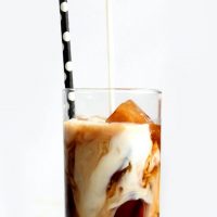 Iced vanilla latte