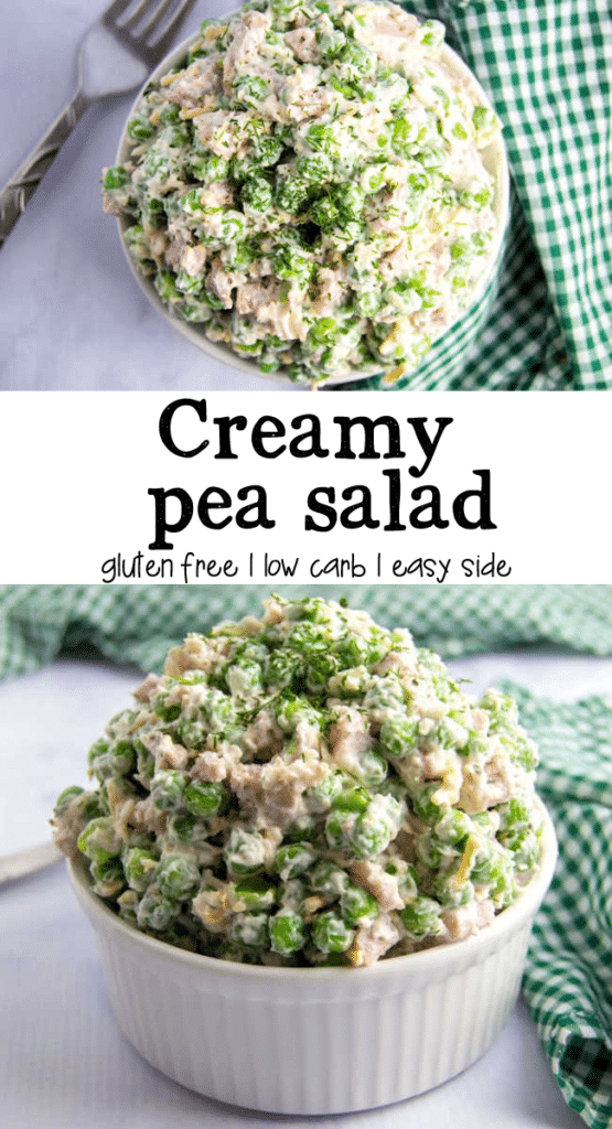 Creamy pea salad - mom makes dinner