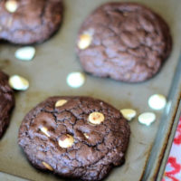 Chocolate white chocolate chip cookies