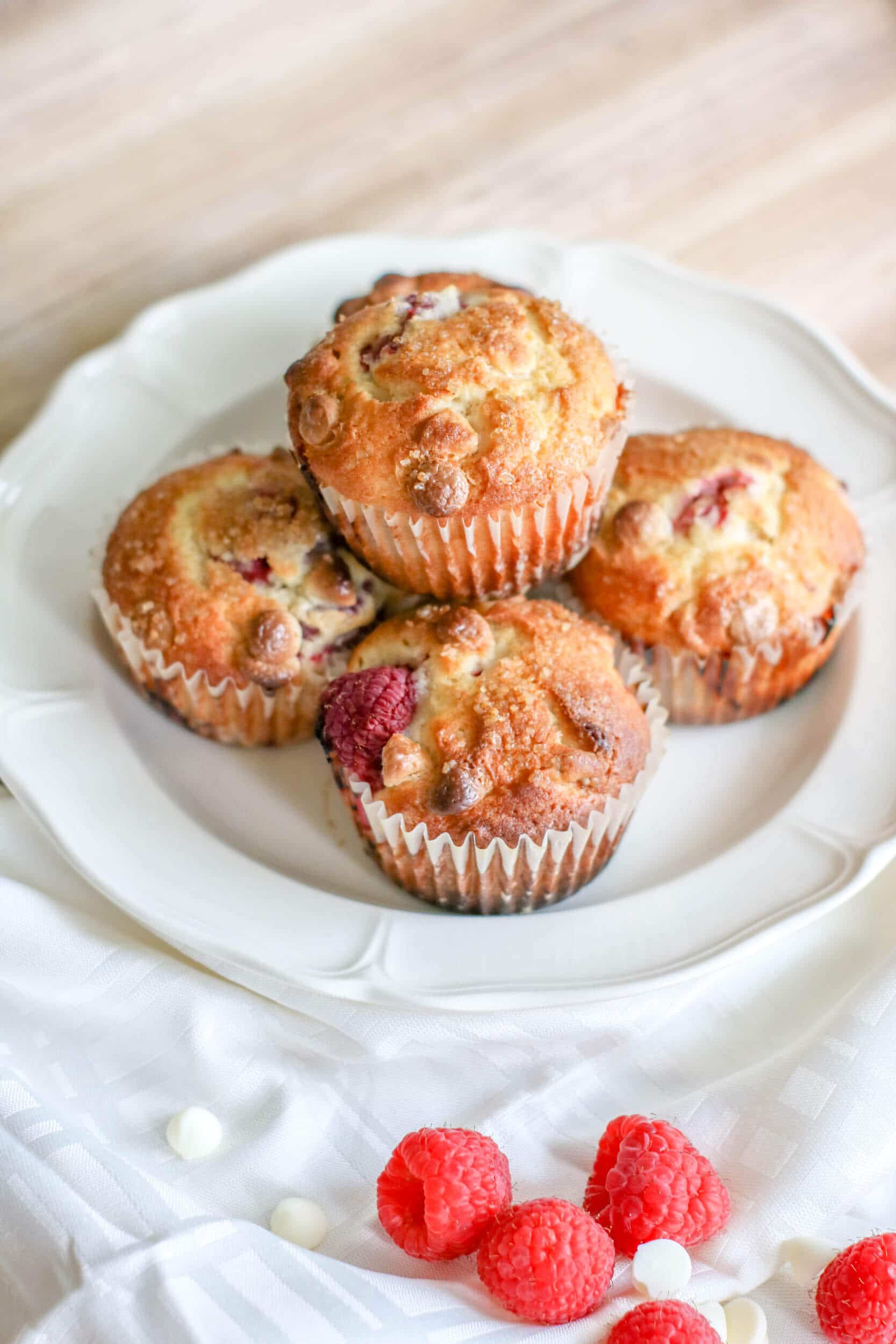 Raspberry white chocolate muffin recipe mom makes dinner