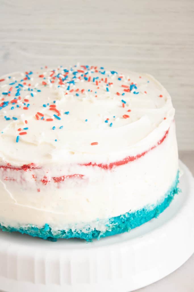 How to make a fourth of July cheesecake cake