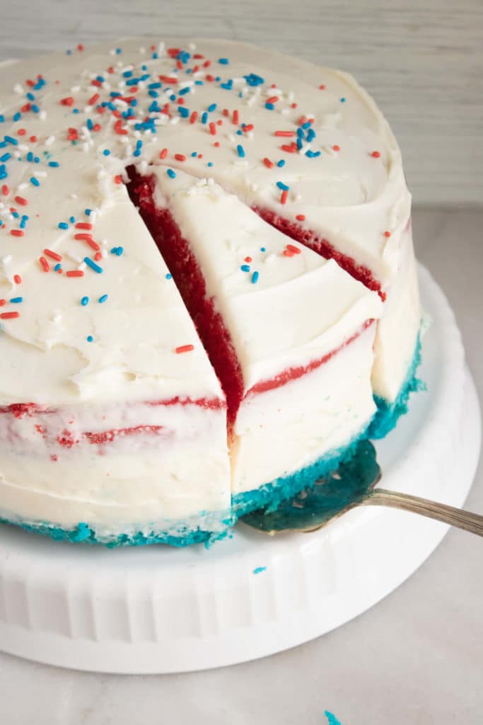 fourth of july cheesecake cake