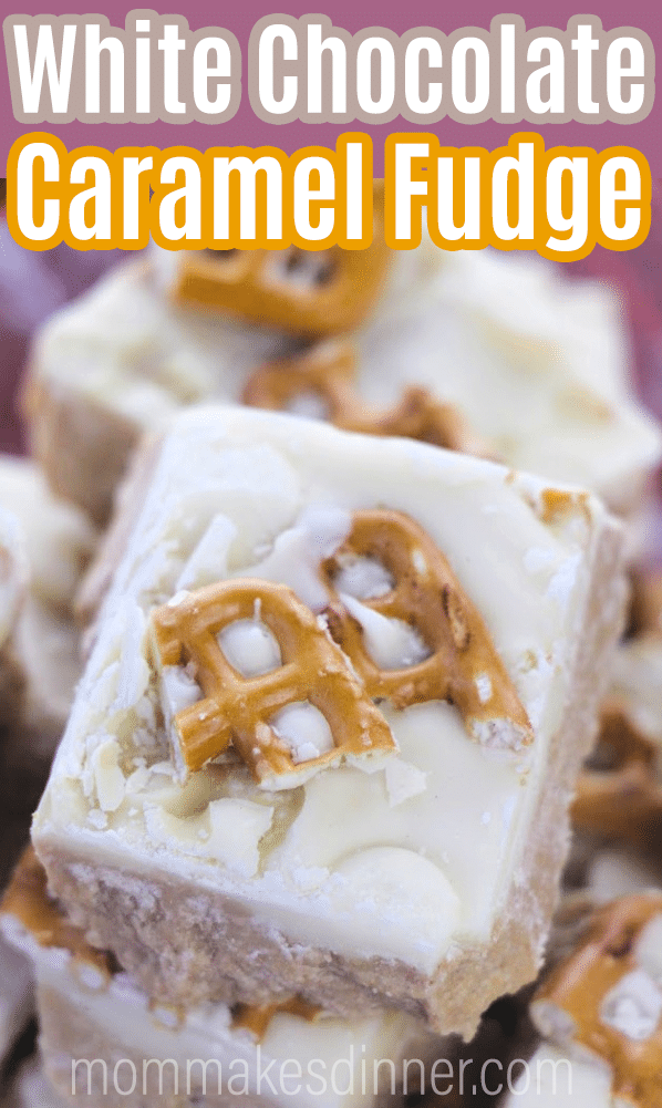 white chocolate caramel fudge recipe is super easy